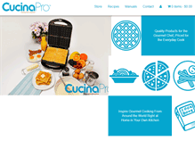 Tablet Screenshot of cucinapro.com